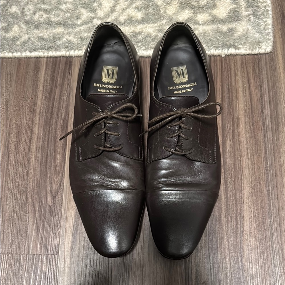 Bruno Magli Men's Brown Leather Shoes